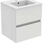 Ideal Standard Eurovit Skříňka s umyvadlem, 55x50x44 cm, 2 zásuvky, lesklá bílá