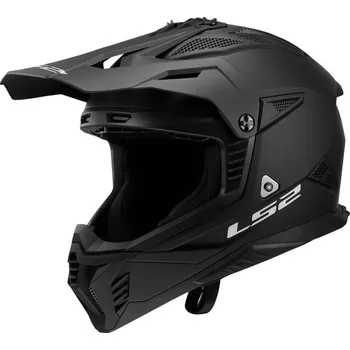 Helma na motorku LS2 Motokrosová přilba MX708 FAST II SOLID MATT BLACK