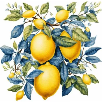 Nášivka Nažehlovačka Citróny - 6 x 6 cm