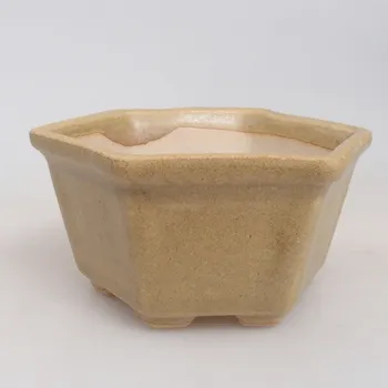 Květináč Mini bonsai miska 8 x 7 x 4 cm hnědá 1420-M25-5673