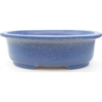 Květináč Keramická bonsai miska 26 x 22 x 8 cm modrá 1427-M25-5786