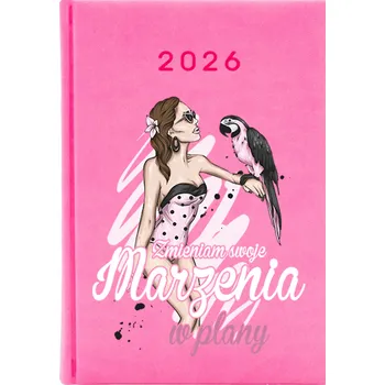 Diář Knižkový kalendář 2026 A5 růžový