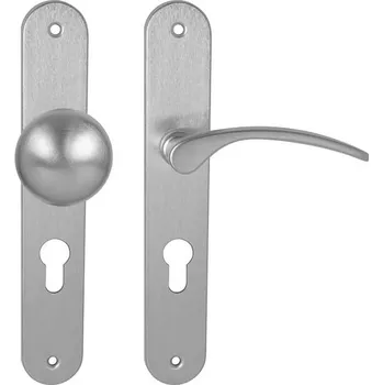 MPK - LAURA ECO PZ otvor pro vložku, 72 mm, koule/klika pravá OCS - Chrom broušený