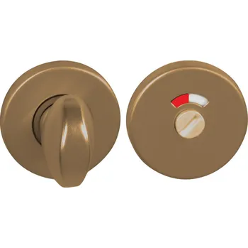 Dveřní kování BA - ROZETA - R 50/7 rozety WC s ukazatelem F4 - Bronz elox