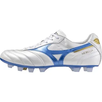 Kopačky Mizuno MORELIA II JAPAN FG - White/Laser Blue/Gold Velikost: 39.0