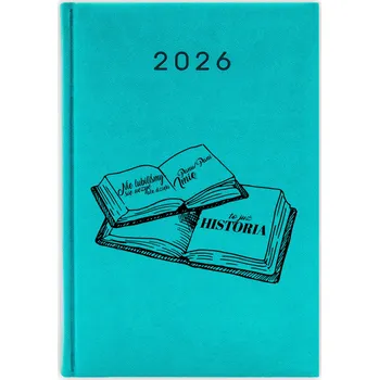 Kalendář Knižkový kalendář 2026 A5 FunnyCase modrý