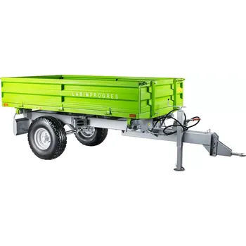 Zahradní traktor Traktorový návěs - třístranný sklápěč PV 2000 - nájezdová brzda