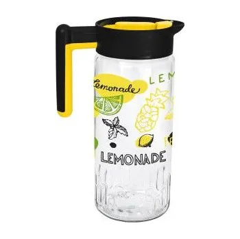 džbán 1,46l, LEMONADE, vroubk.sklo/plast