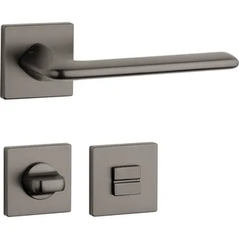 Dveřní kování AS - LILA - HR 7S rozety WC, klika/klika T - Titan