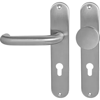 MPK - COSLAN - SO PZ otvor pro vložku, 90 mm, koule/klika levá BN - Broušená nerez