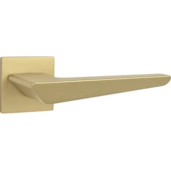 Dveřní kování TI - TIGA - HR 4154Q 5S bez spodní rozety, klika/klika OLM - Zlatá matná (208)