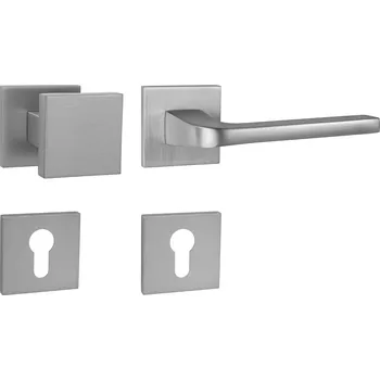 Dveřní kování MPK - VIVA - HR SQ6 rozety PZ, madlo/klika pravá OCS - Chrom broušený