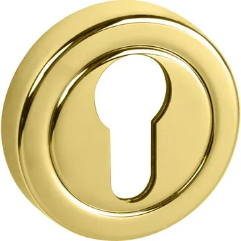 Dveřní kování TI - ROZETA - R dělená rozety PZ OLV - Mosaz leštěná lakovaná (01)