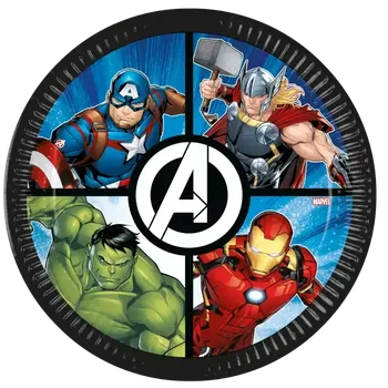 Talíř Papírové talíře Avengers Evergreen 23cm - 8ks