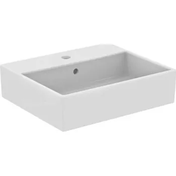 Umyvadlo Ideal Standard i.Life B Umyvadlo na desku 50x42 cm, s přepadem, s otvorem na baterii, bílá