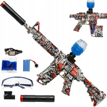 Dětská zbraň Puška na gelové kuličky Loreho_pl M416 automatická, vícebarevná, 75 cm