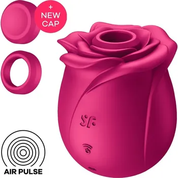 Vibrátor Stimulátor klitorisu SATISFYER Pro 2 Classic Blossom červený - s kupónem KUP15 cena 540 Kč + extra diskrétní expedice