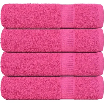 vidaXL Sprchové ručníky 4 ks 70x140 cm 360 g/m² 100% bavlna [137050] Barva: Růžová