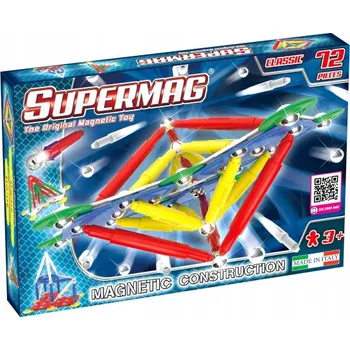 ostatní stavebnice SUPERMAG CLASSIC MAGNETICKÉ STAVEBNICE PRIMARY 72 DÍLKŮ