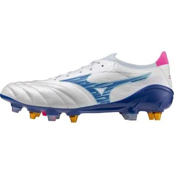 Kopačky Mizuno MORELIA NEO IV - ELITE MIX(U) - White/Tanager Turquoise/Pink Tetra Velikost: 43.0