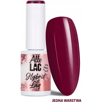 Přípravek na nehty Hybridní lak ALLELAC 6g LED/UV Gel Polish Červená Burgundská Růže