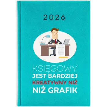 Kalendář Knižkový kalendář 2026 A5 FunnyCase modrý