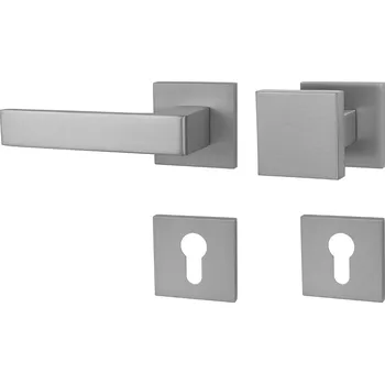 Dveřní kování MPK - HIT - HR SQ6 rozety PZ, madlo/klika levá OCS - Chrom broušený