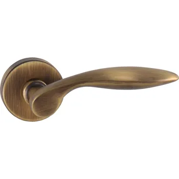 Dveřní kování TI - CLAUDIA - R 1938 klika/klika, bez spodní rozety OGS - Bronz česaný matný (77)