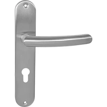 MPK - NERO - SO PZ otvor pro vložku, klika/klika, 90 mm BN - Broušená nerez