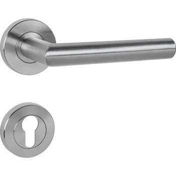 Dveřní kování MPK - FAVORIT - RS klika/klika, rozety PZ BN - Broušená nerez