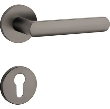 Dveřní kování AT - FRAGOLA - R 7S klika/klika, rozety PZ T - Titan