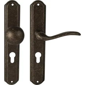 MPK - JULIA - SO PZ otvor pro vložku, 72 mm, koule/klika pravá OBA - Antik bronz