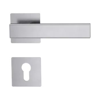 Dveřní kování GK - CUBICO PIATTA S QUATTRO - HR rozety PZ, klika/klika BN - Broušená nerez (71)