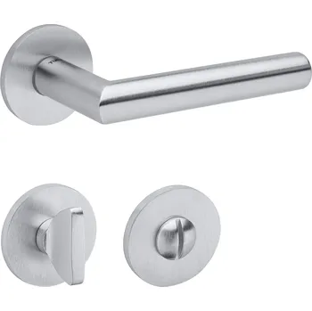 Dveřní kování TI - FAVORIT - R 4152 5S klika/klika, rozety WC OCS - Chrom broušený (96)
