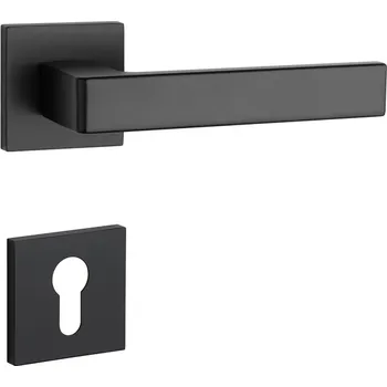 Dveřní kování AT - SULLA - HR 7S rozety PZ, klika/klika BS - Černá matná