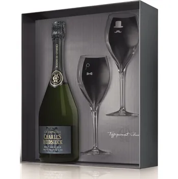 Champagne Charles Heidsieck Brut Reserve dárkový set se skleničkami 0,75L 12%