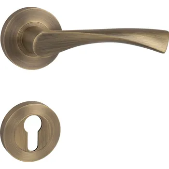 MPK - SPIRIT - R klika/klika, rozety PZ OGS - Bronz česaný matný