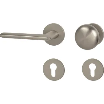 MPK - ELIPTICA - R S6 rozety PZ, koule/klika levá NP - Nikl perla