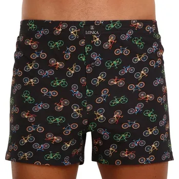 Trenýrky Pánské trenky Lonka vícebarevné (Karlos - bike/black) XXL Možnost vrácení zboží ZDARMA do 120 dnů!