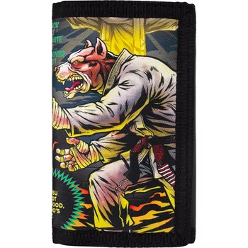 Peněženka PitBull West Coast - peněženka MASTER OF BJJ suchý zip černá