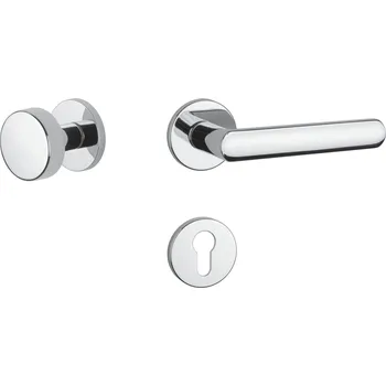 Dveřní kování AT - FRAGOLA - R 7S rozety PZ, koule/klika pravá OC - Chrom lesklý