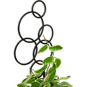 Stojan na květiny Opora na rostliny - kruh zelená 15,5 x 25,1/37,5 cm