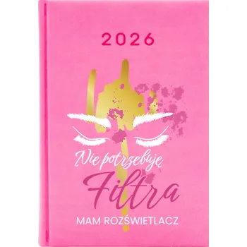 Kalendář Knižkový kalendář 2026 A5 růžový