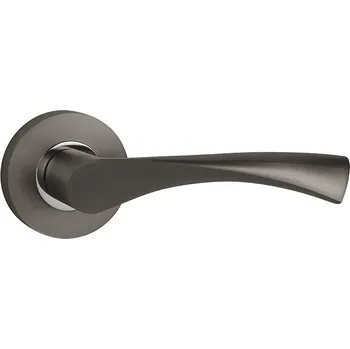 Dveřní kování MPK - SPIRIT - R klika/klika, bez spodní rozety T/OC - Titan / chrom lesklý