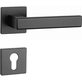 Dveřní kování AS - TILIA - HR 5S rozety PZ, klika/klika BS - Černá matná