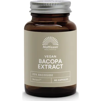 Přírodní produkt Mattisson Veganský extrakt z Bacopy 150 mg - 60 kapslí