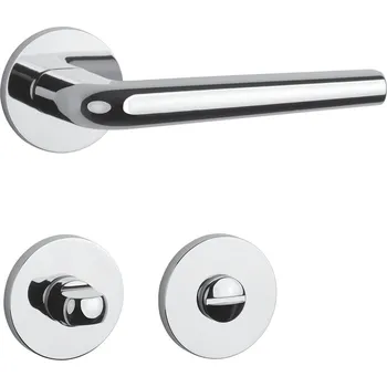 Dveřní kování AT - FUNKIA - R 7S klika/klika, rozety WC OC - Chrom lesklý