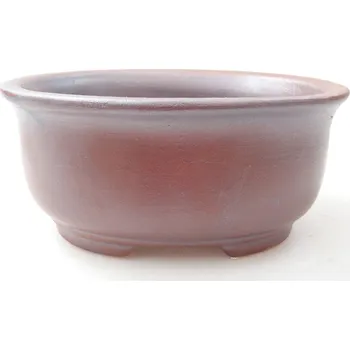 Květináč Keramická bonsai miska 12 x 10 x 5,5 cm hnědá 1377-M25-4754