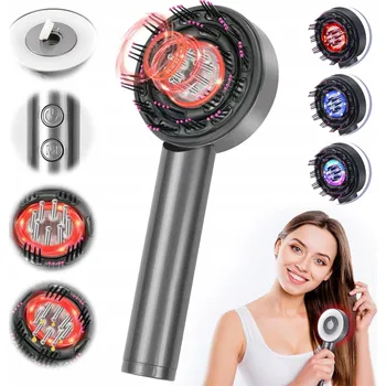 Masážní přístroj Masážní Přístroj na pokožku hlavy s fototerapií a aplikátorem pro vmasírování, USB nabíjení