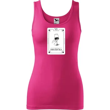 Dámské tílko s potiskem Družička tarot Velikost: 2XL, Barva: Purpurová